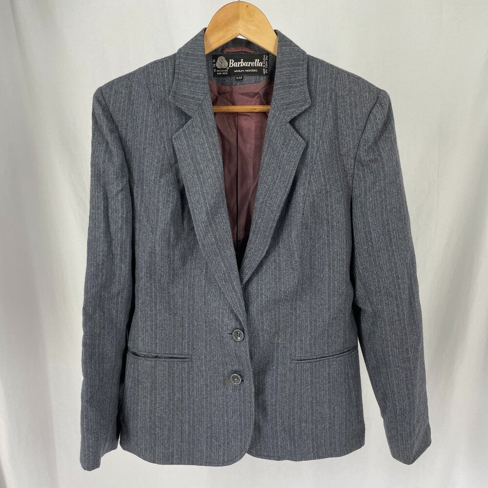 Vintage 1980s Barbella Woolen Fashions Business Jacket
